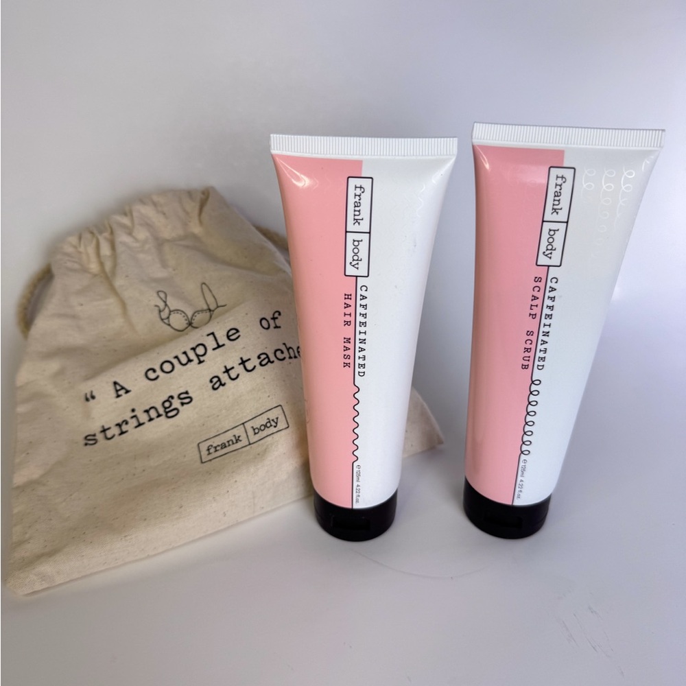 Frank Body Caffeinated Hair Mask & Scalp Scrub Set BNIB Hair Care Bundle